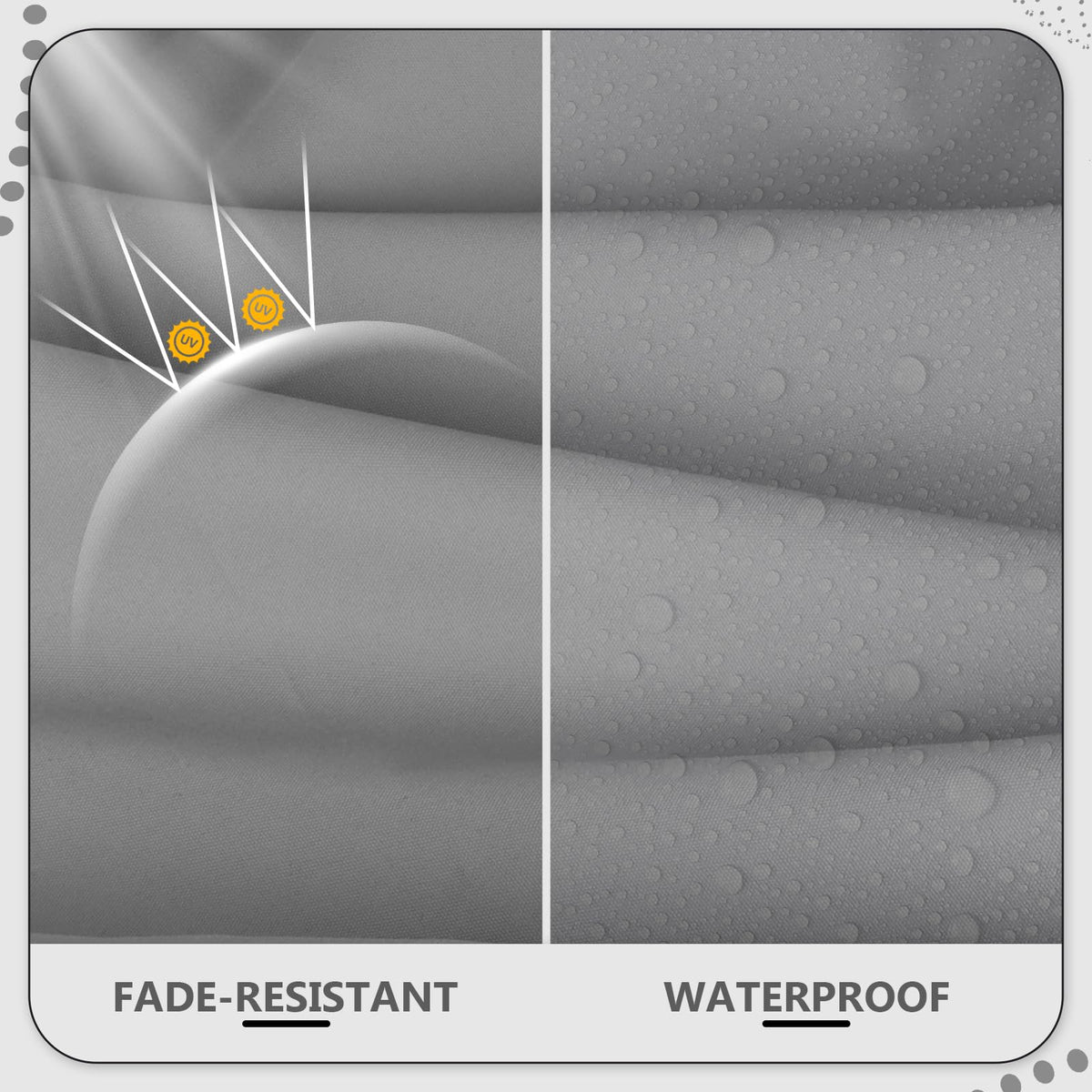 14 Piece Outdoor Waterproof Cushion Covers with Zipper U285296