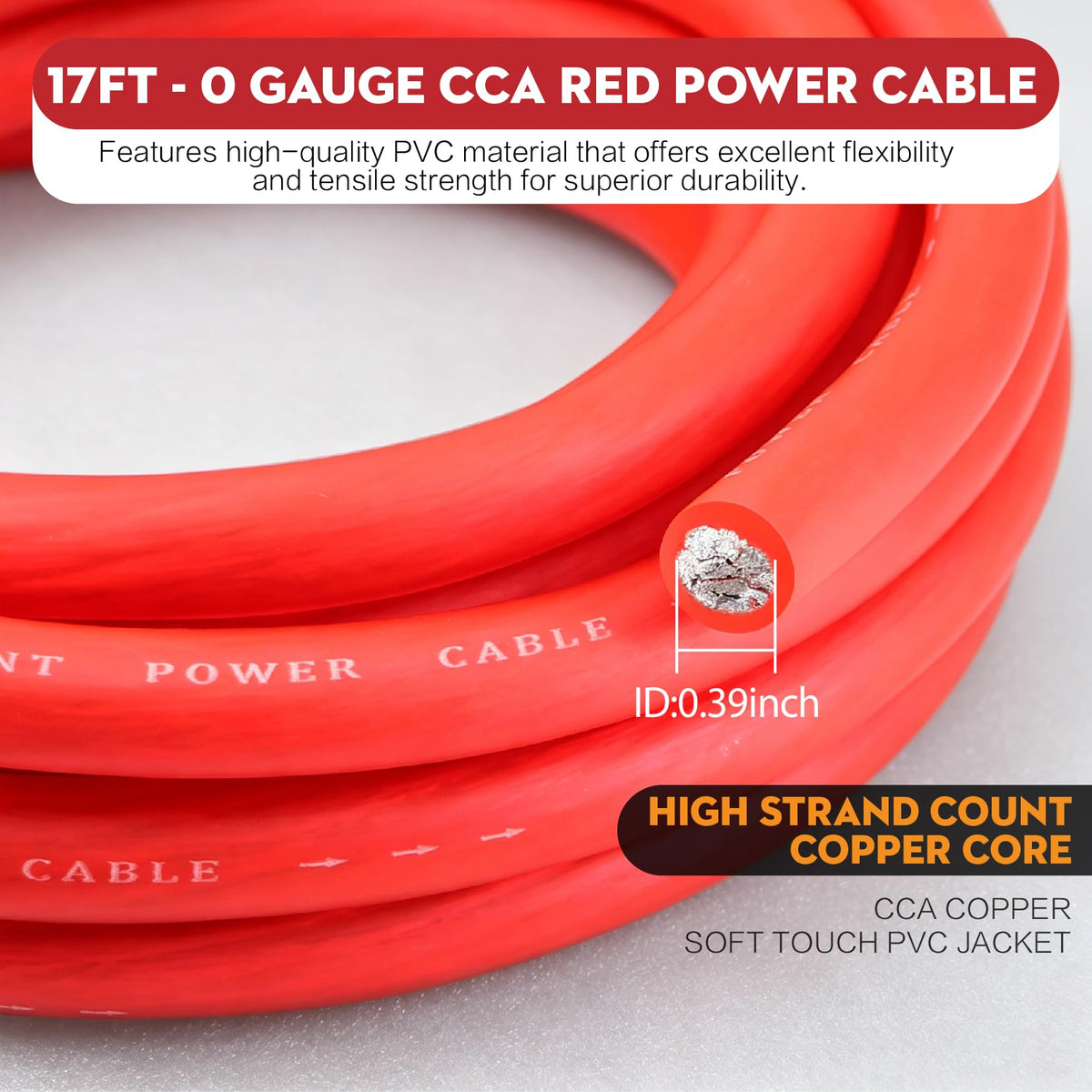 0 Gauge Amp Wiring Kit, 3000 Watt Car Amplifier Installation Wiring Kit F3322