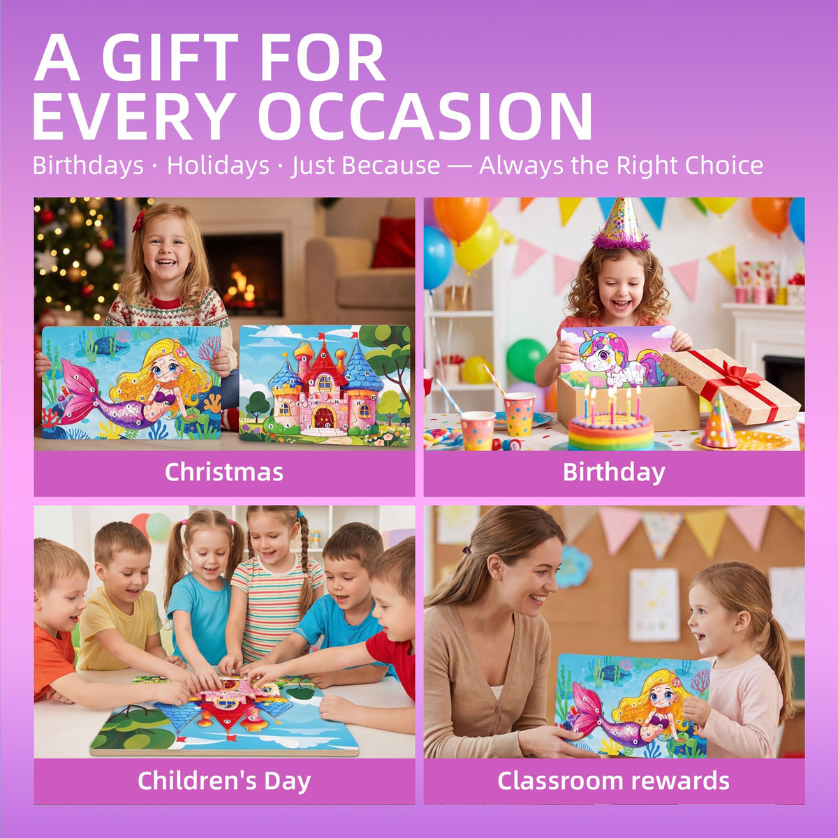 Wooden Puzzle for Toddlers Age 3-5 A1152