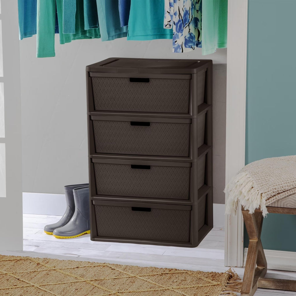 3 Drawer Storage Organizer Tower with Carry Handles E517628