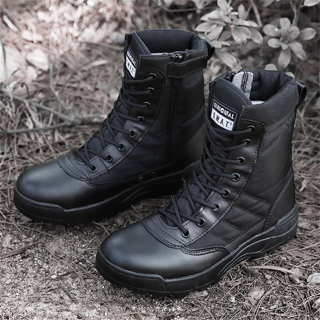 8 Inch High Top Suede Leather Military Tactical Boots S476769
