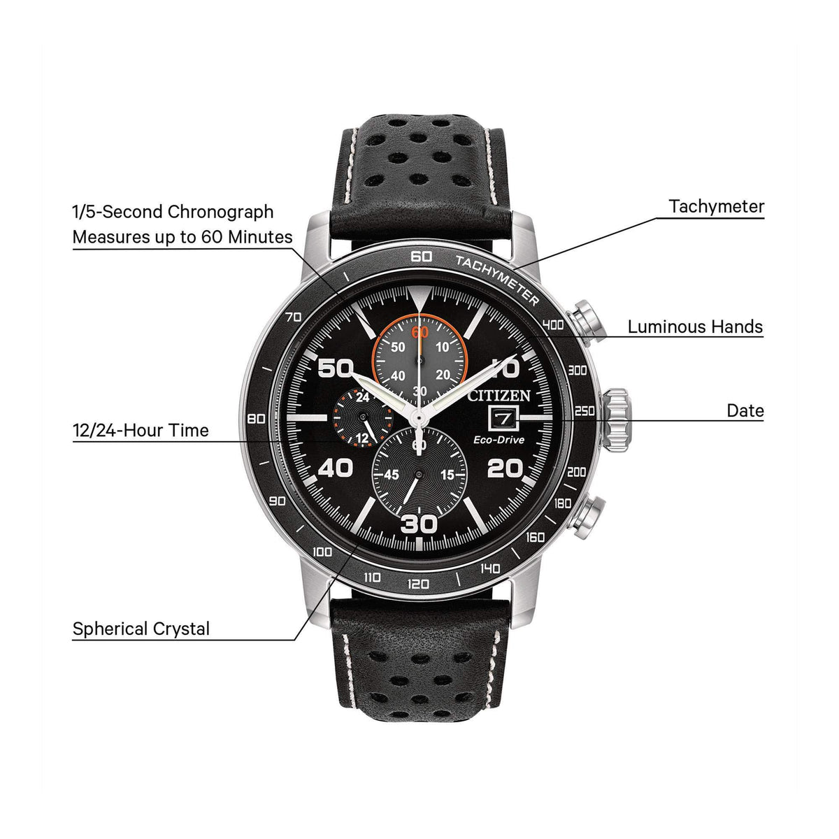 Men's Stainless Steel Chronograph Watch W80320