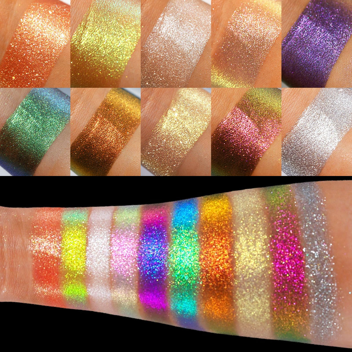 10 Colors Multichrome Shimmer Eyeshadow Palette L829