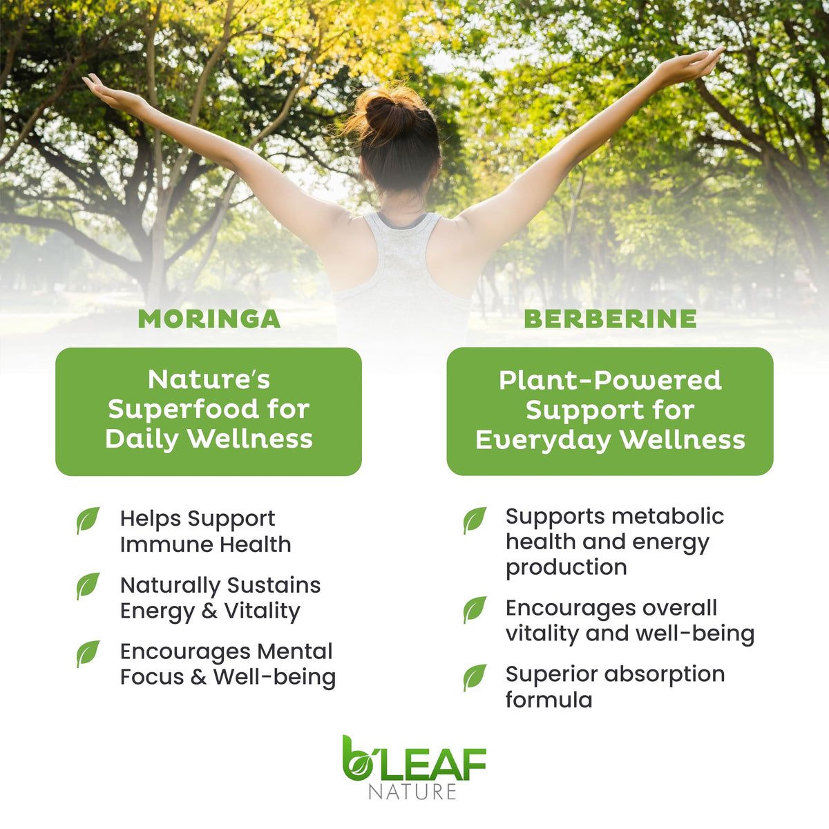 Moringa & Berberine 1100mg Capsules S6538