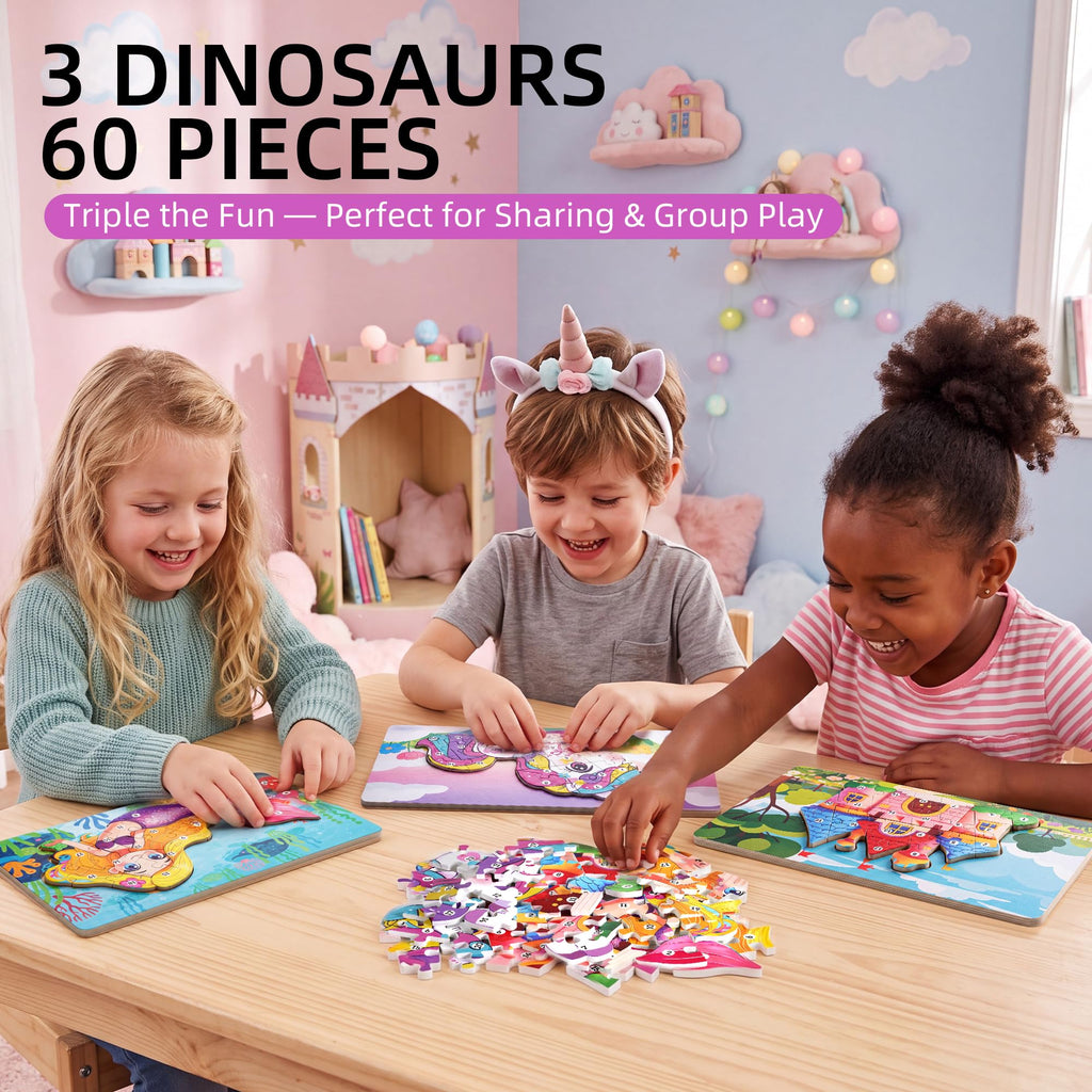 Wooden Puzzle for Toddlers Age 3-5 A1152