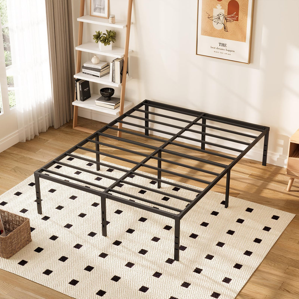 Queen 14-Inch Heavy-Duty Platform Bed Frame D6083
