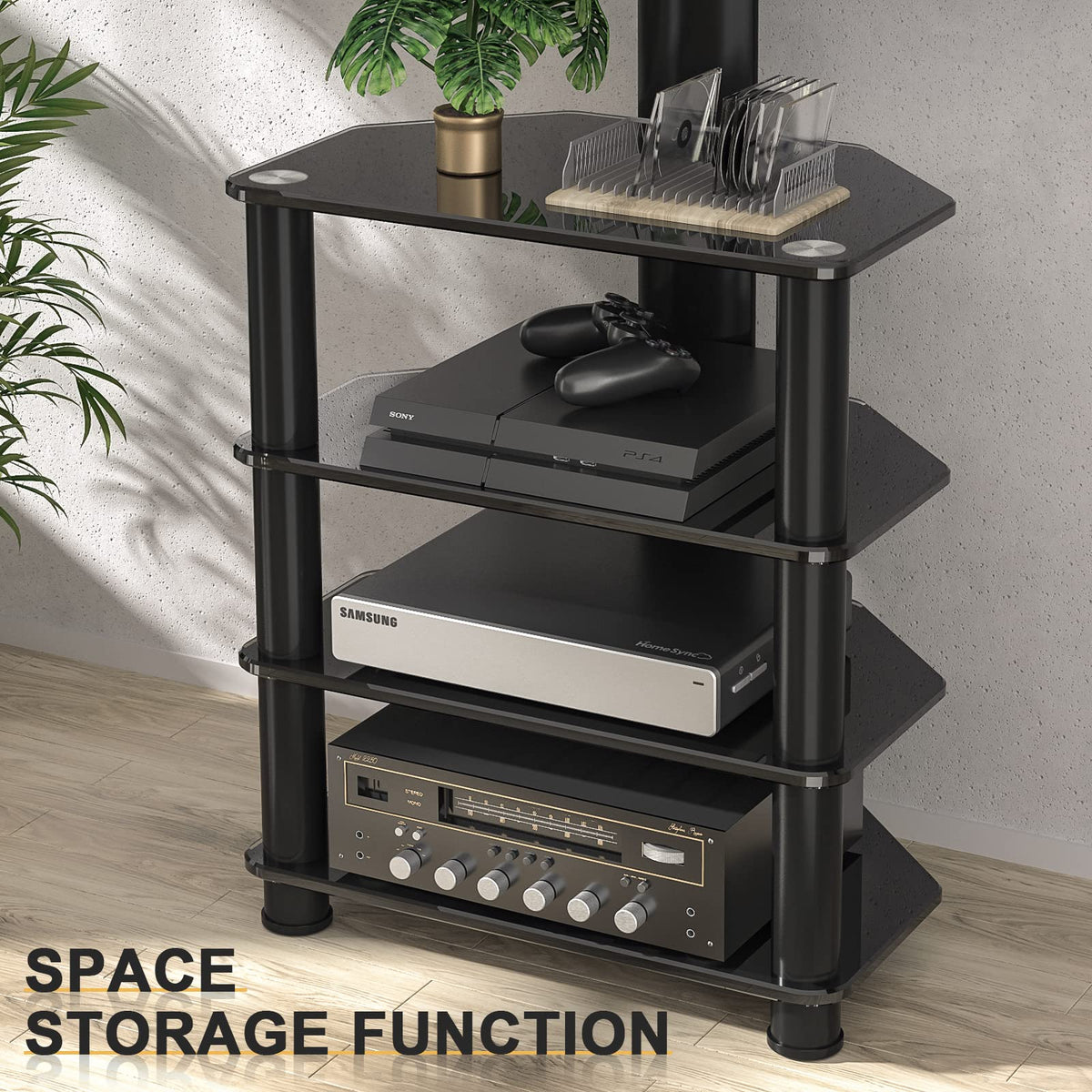 4-Tiers Swivel TV Stand for 32-70 inch TVs C70931