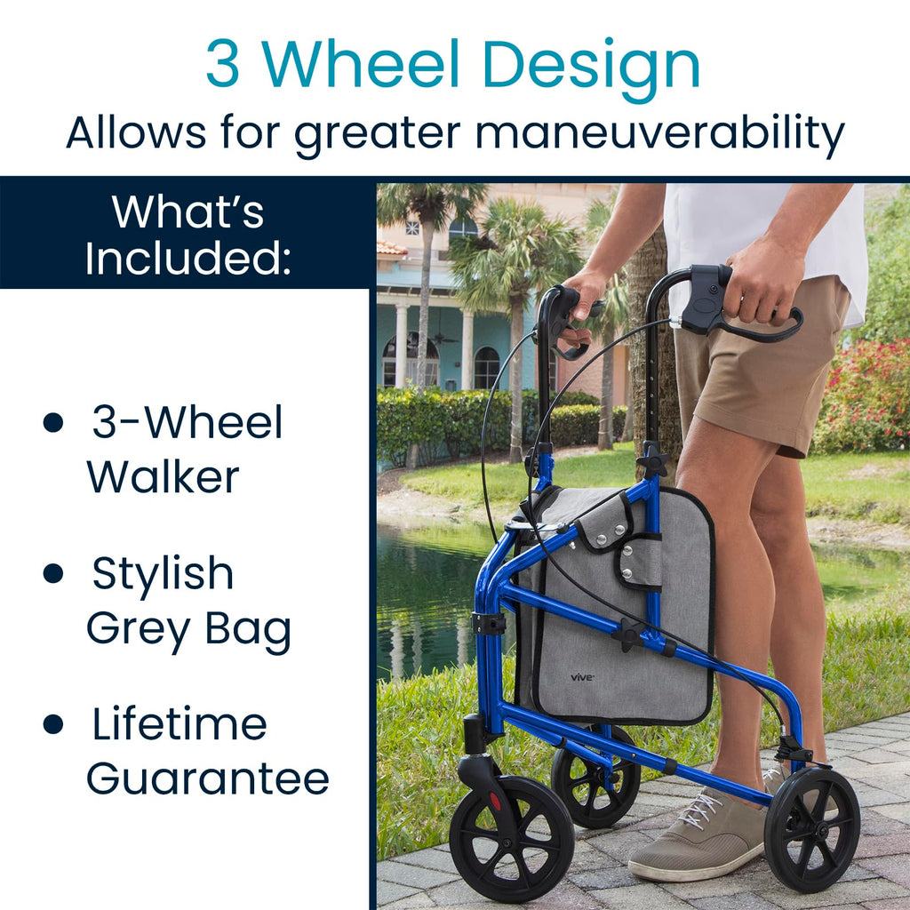 3 Wheel Foldable Walker T163