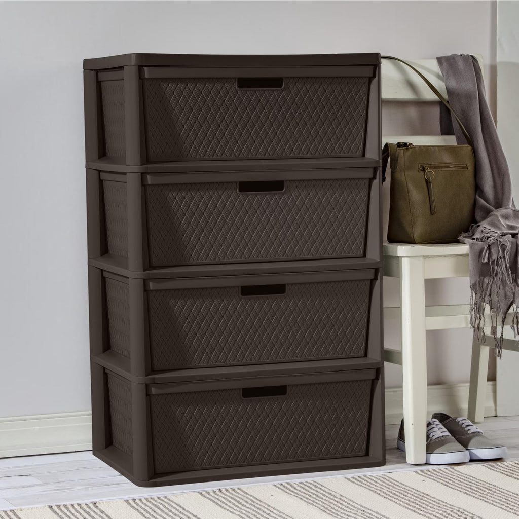 3 Drawer Storage Organizer Tower with Carry Handles E517628