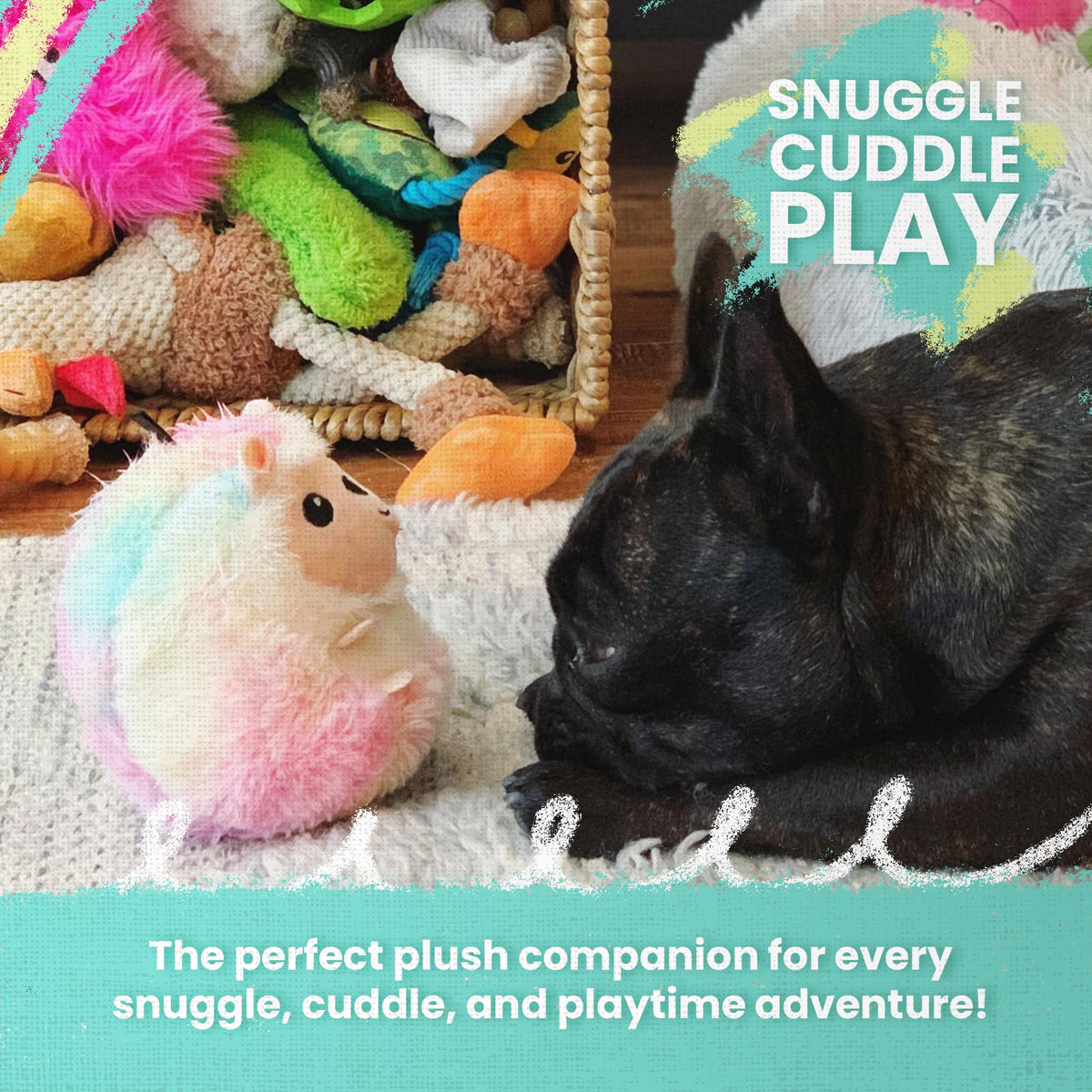 Dog Toy with Squeaker and Crinkle I34880