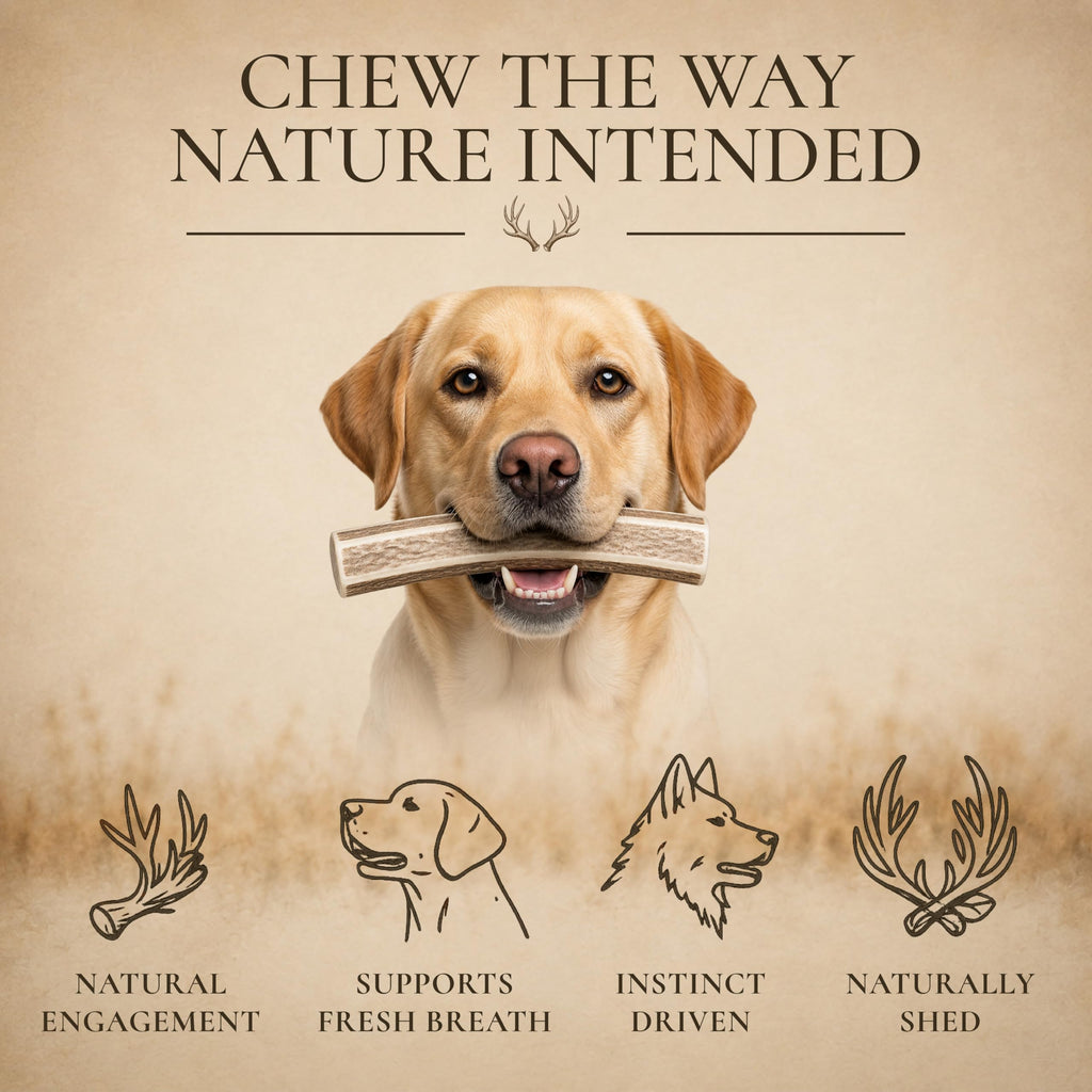 Split Elk Antler for Large Dogs, 2 Pack C82278