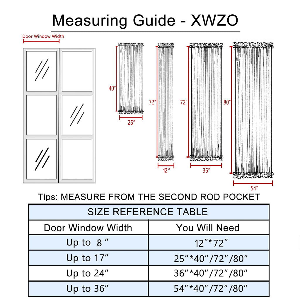 Door Curtains, Thermal and Room Darkening Curtains, Rod Pocket Blackout Curtains, 25 x 40 inches, Greyish White, 1 Panel C629
