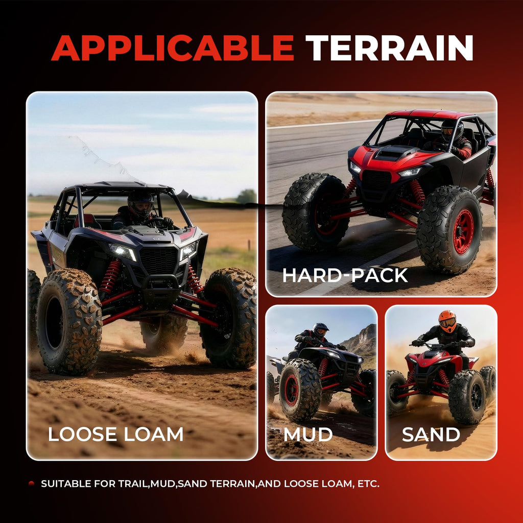 19x7-8 UTV ATV Tires Set of 4 T25777