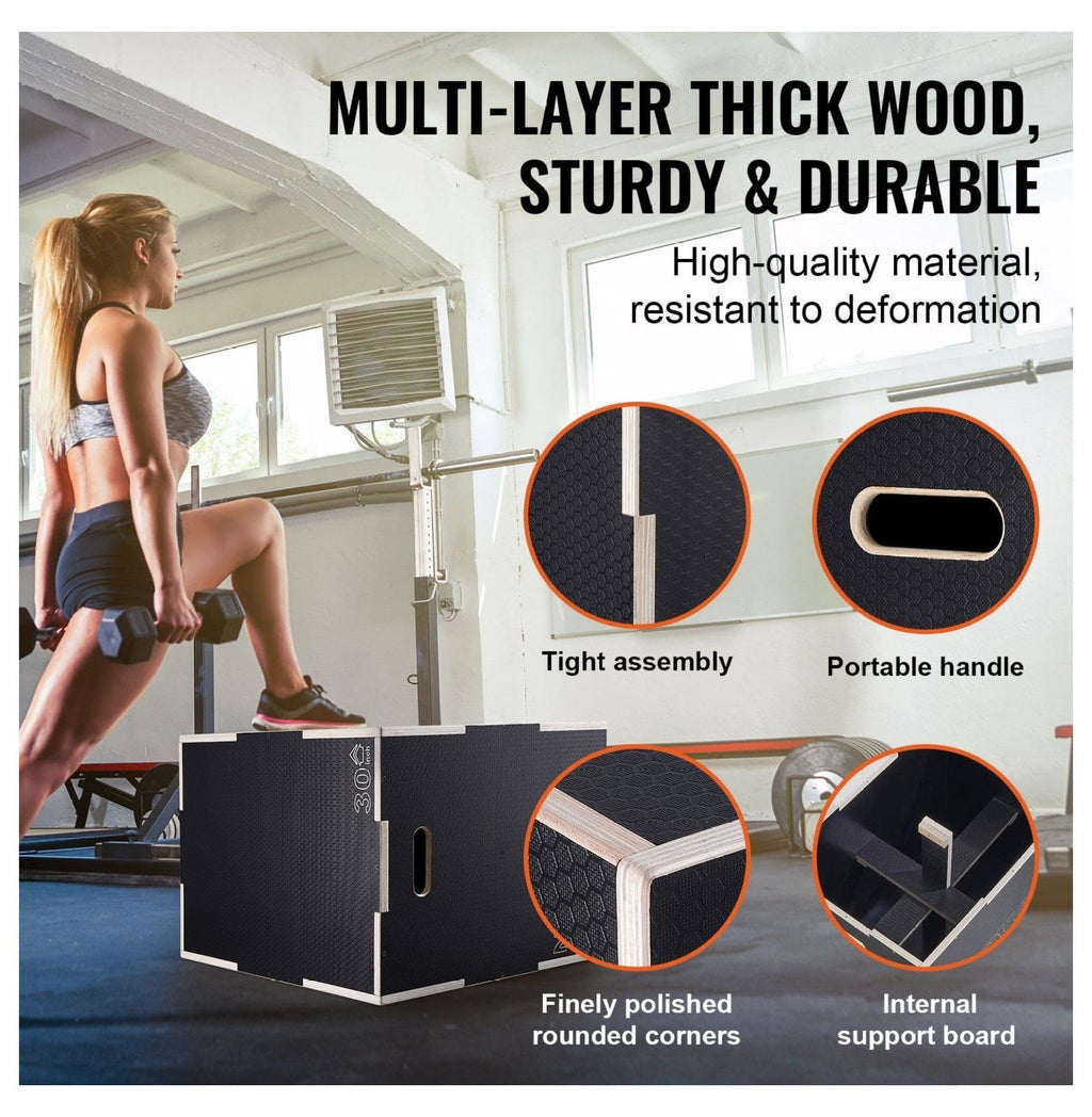 3 in 1 Wooden Plyo Box Z6295