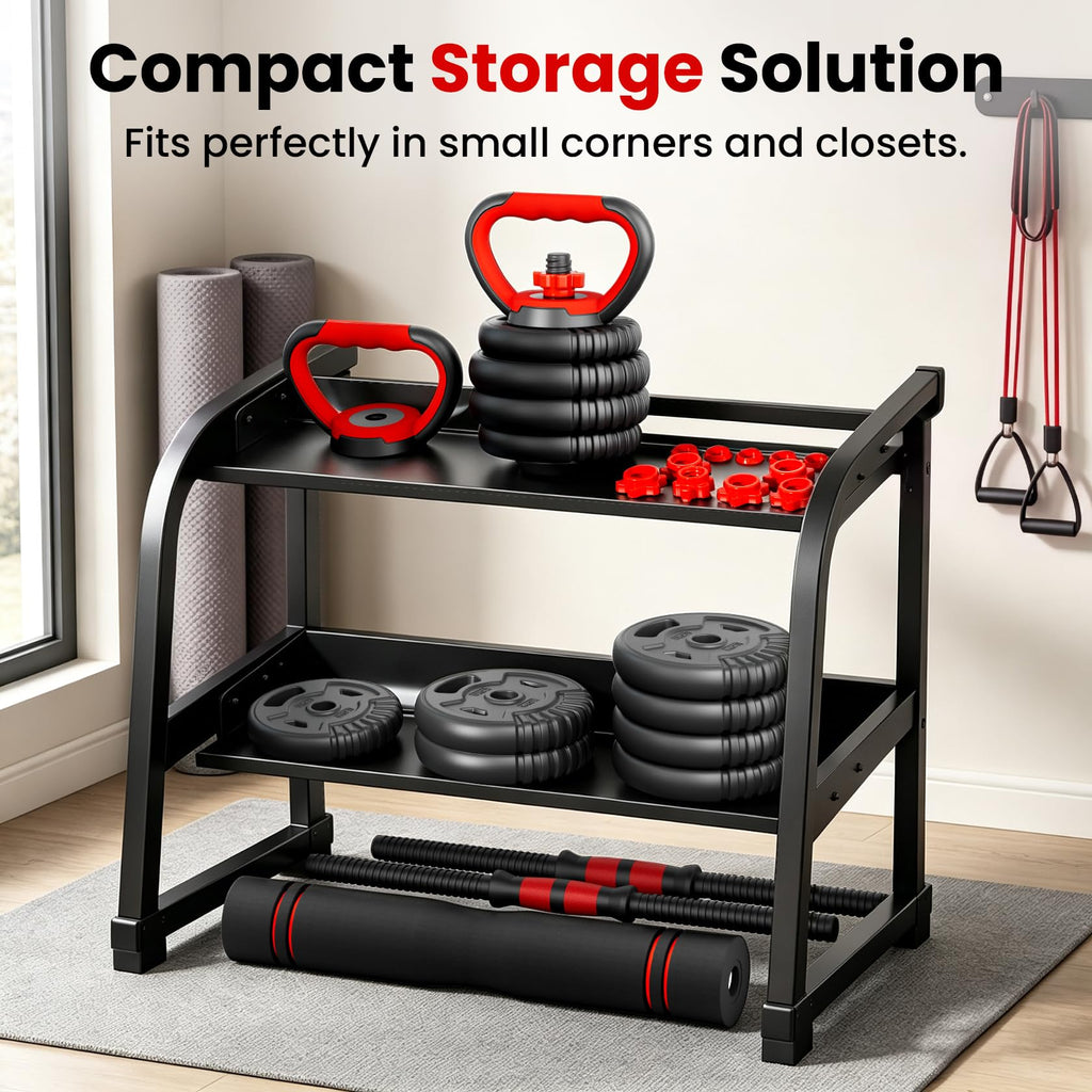 Adjustable Dumbbell Set 22/33/45/70/90lb Free Weight Set with Connector O73177