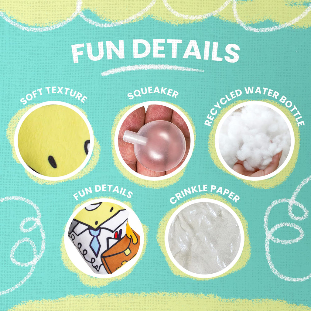 Dog Toy with Squeaker and Crinkle I34880