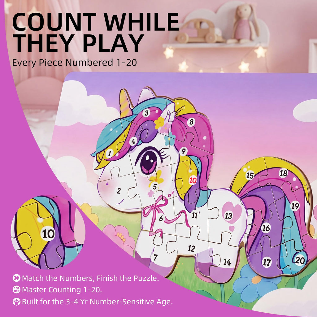 Wooden Puzzle for Toddlers Age 3-5 A1152