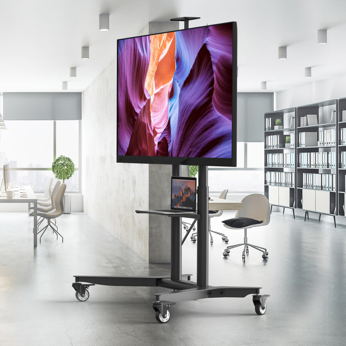 Mobile TV Stand 55-90 Inch Black L81241