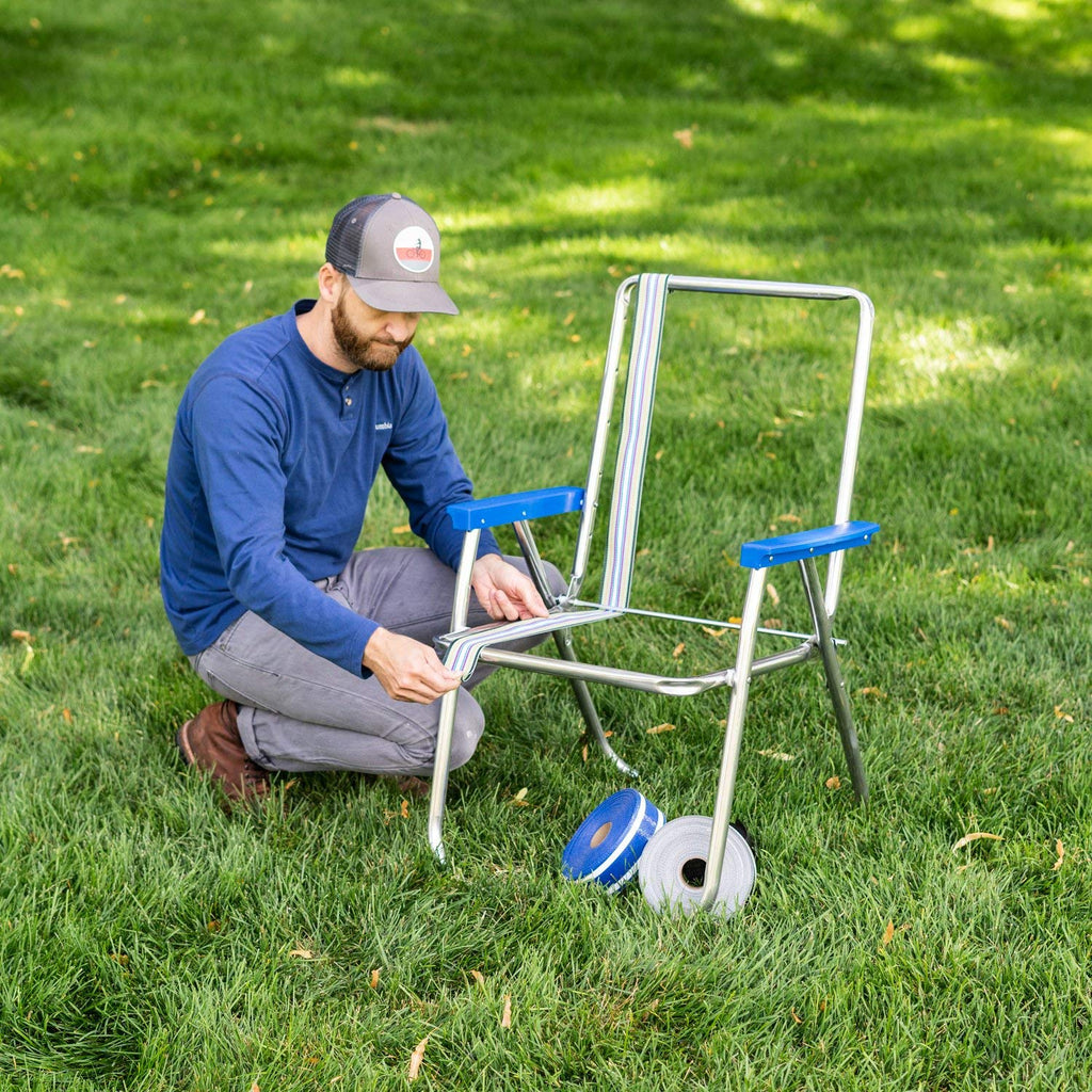 UV-Resistant Polypropylene Lawn Chair Webbing 2 1/4" x 50' G430019