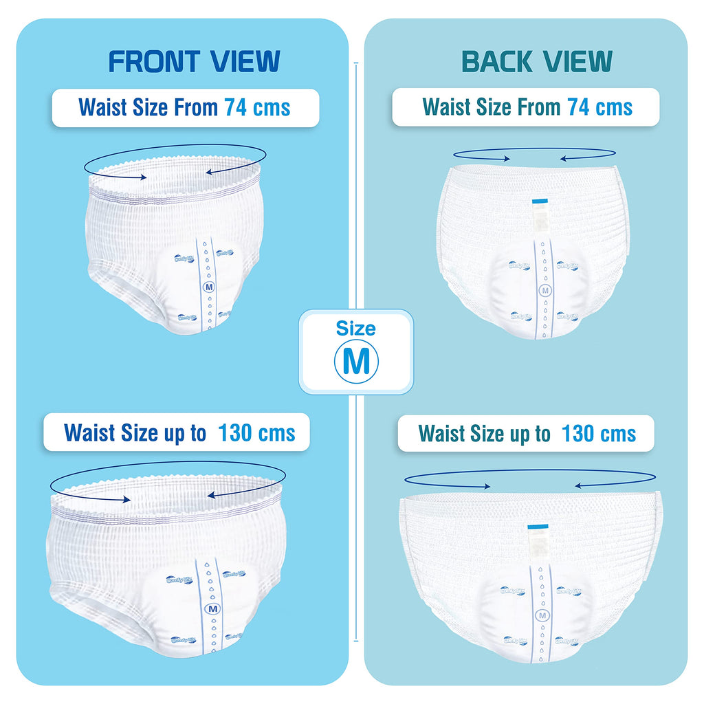 Adult Diaper Incontinence Pull Up Pants Medium Pack of 12 L4954