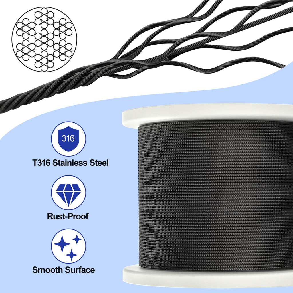 Black Cable Railing Kit O90183