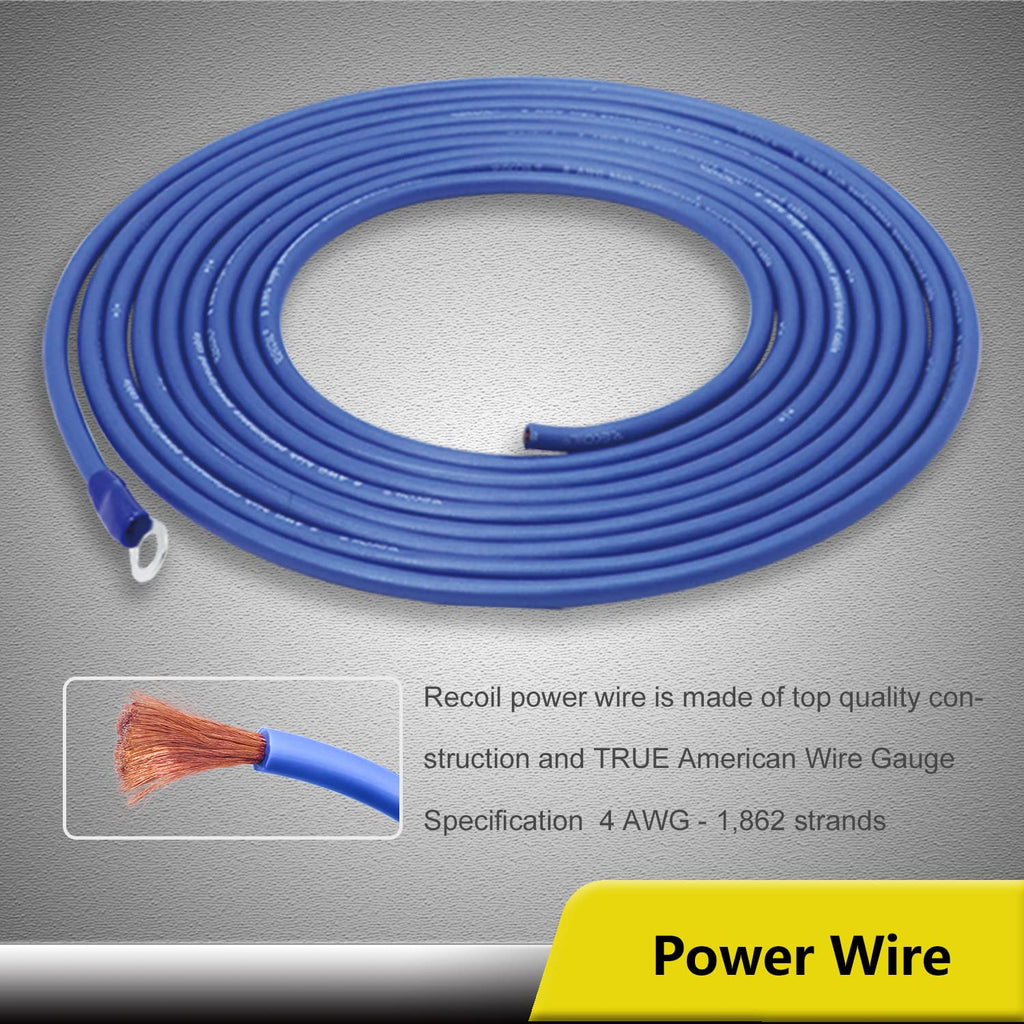 4 Gauge 4-Channel Amplifier Wiring Kit O3450