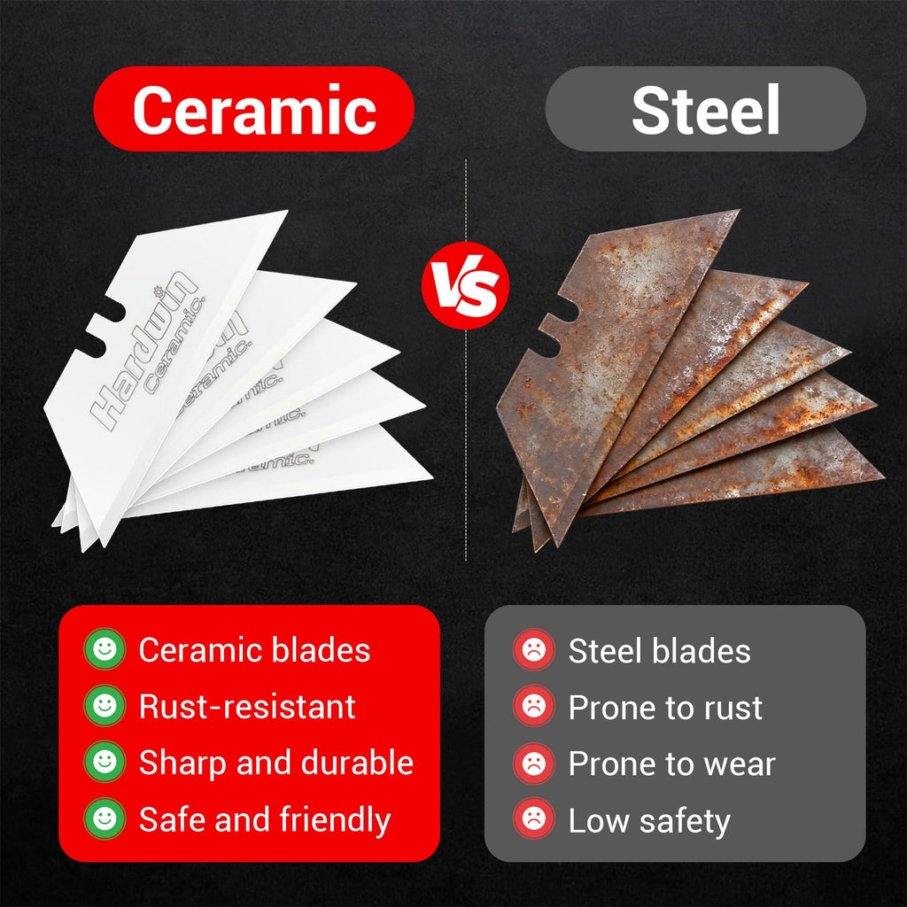 5-Pack Zirconia Ceramic Utility Knife Blades D946