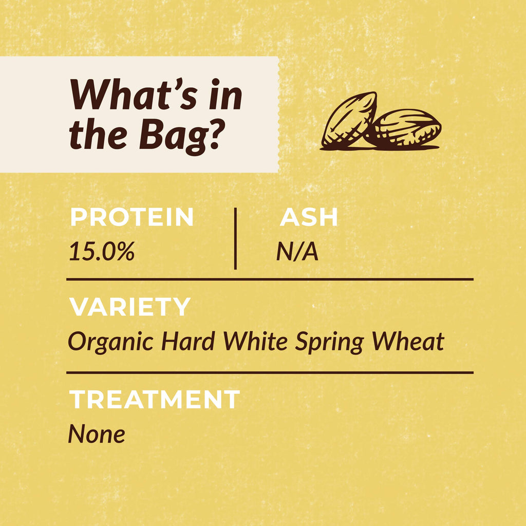 Organic Hard White Wheat Berries 25 lbs E5128