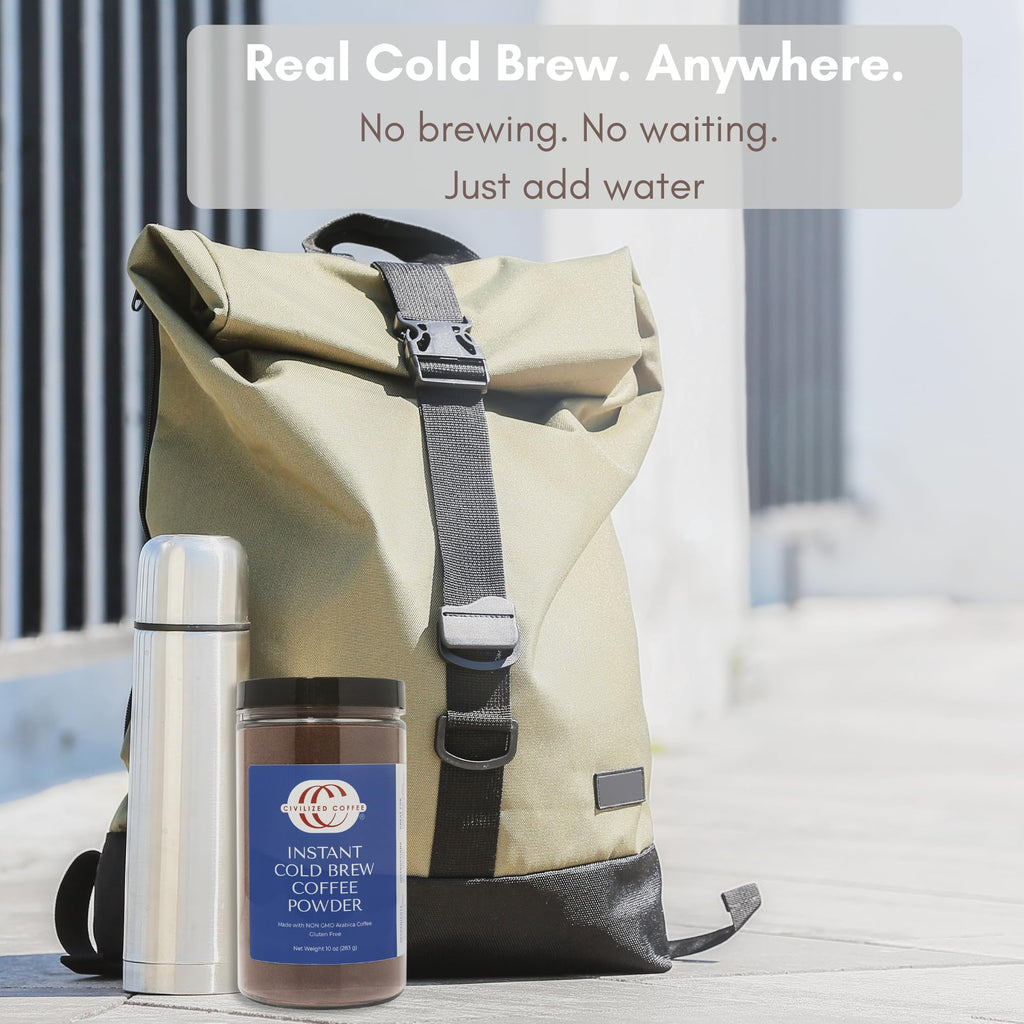 Instant Cold Brew Coffee Powder, 10 oz H99958