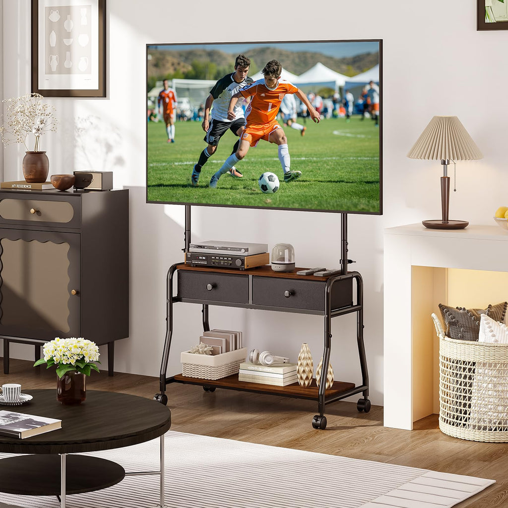 Rolling TV Stand with Mount for 32–75 Inch TVs C37569