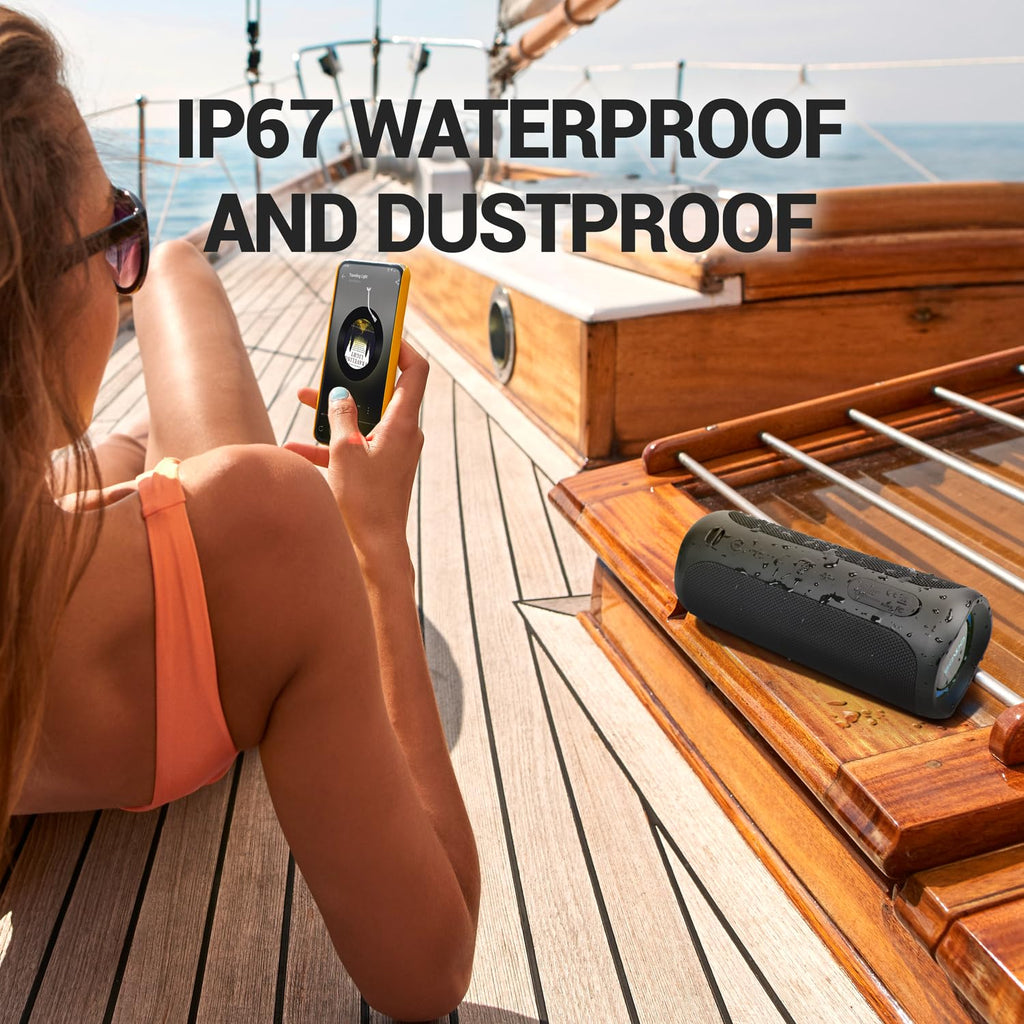 Wireless Bluetooth Speaker with Built-in Subwoofer E37991