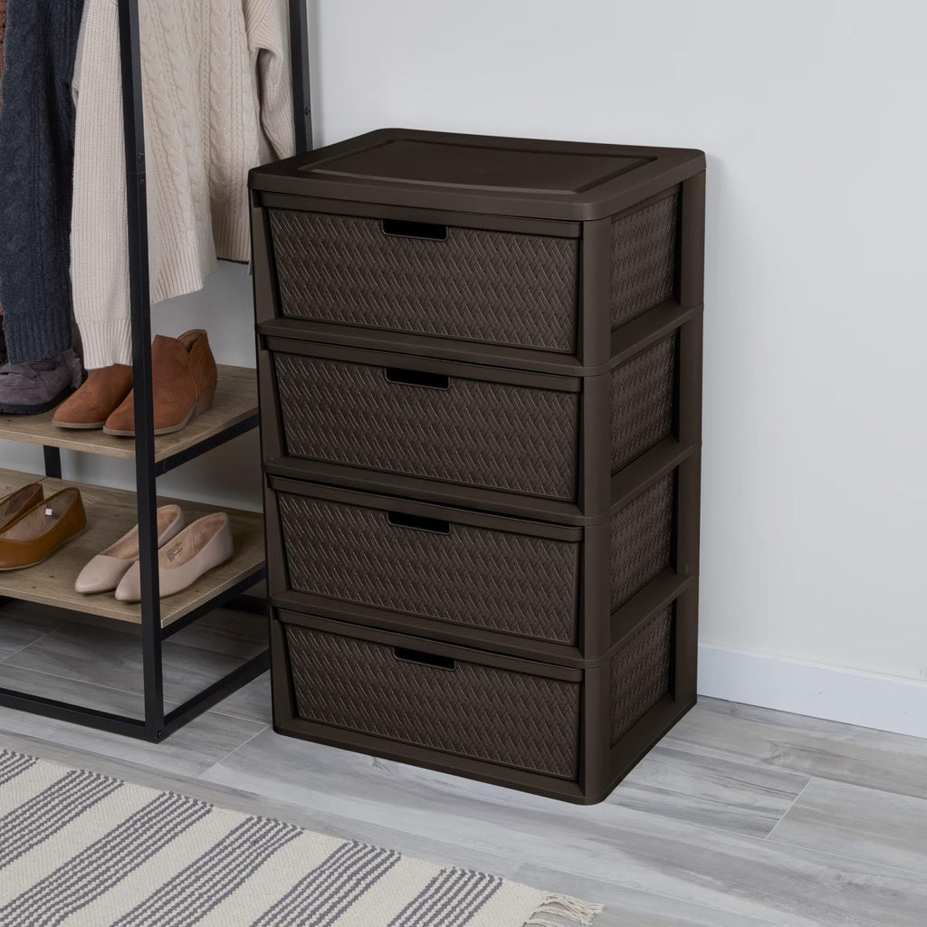 3 Drawer Storage Organizer Tower with Carry Handles E517628