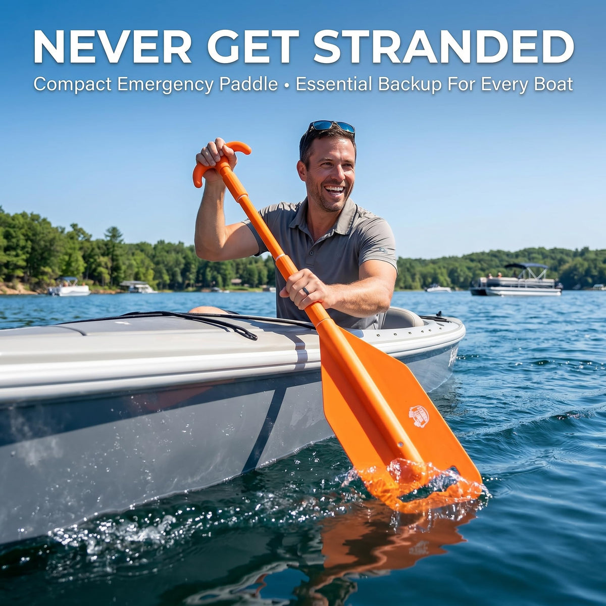 Telescoping Emergency Paddle with T-Grip Handle G1292