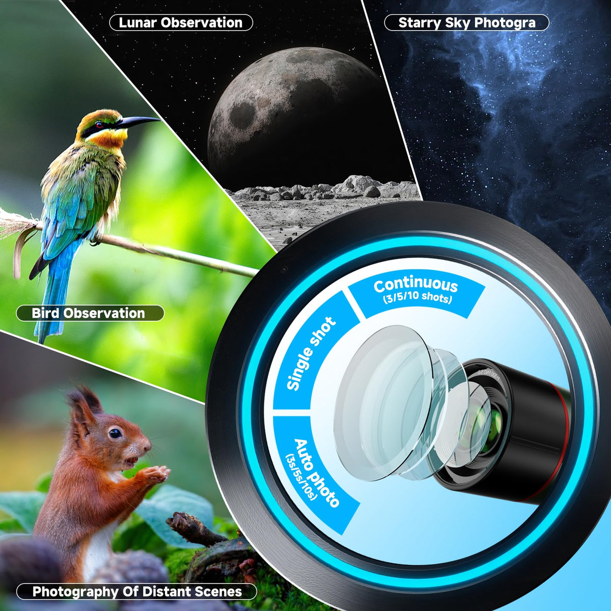 Auto-Focus Portable Digital Electronic Telescope L88810