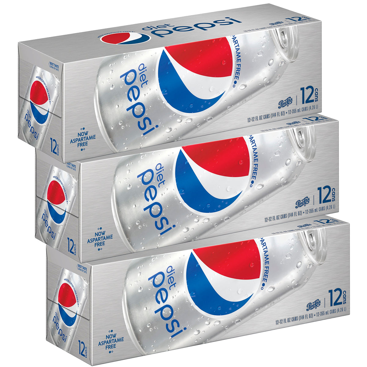 Diet Pepsi Soda 12 fl oz 36 Cans I5380