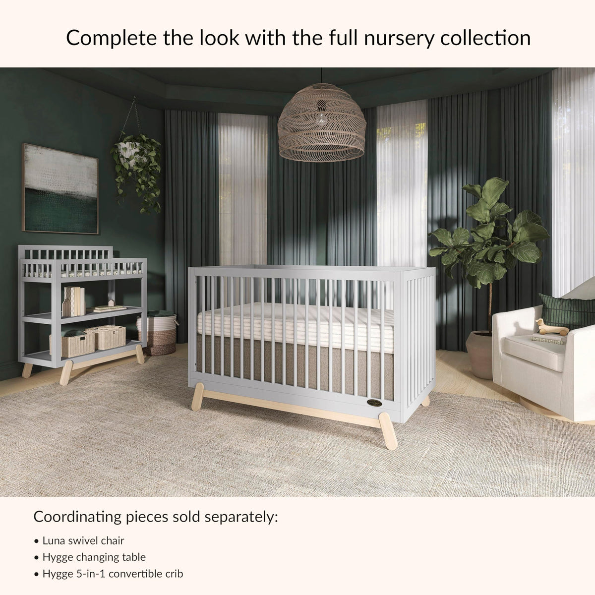 Baby Changing Table with Safety Rails and Storage Shelves N436253