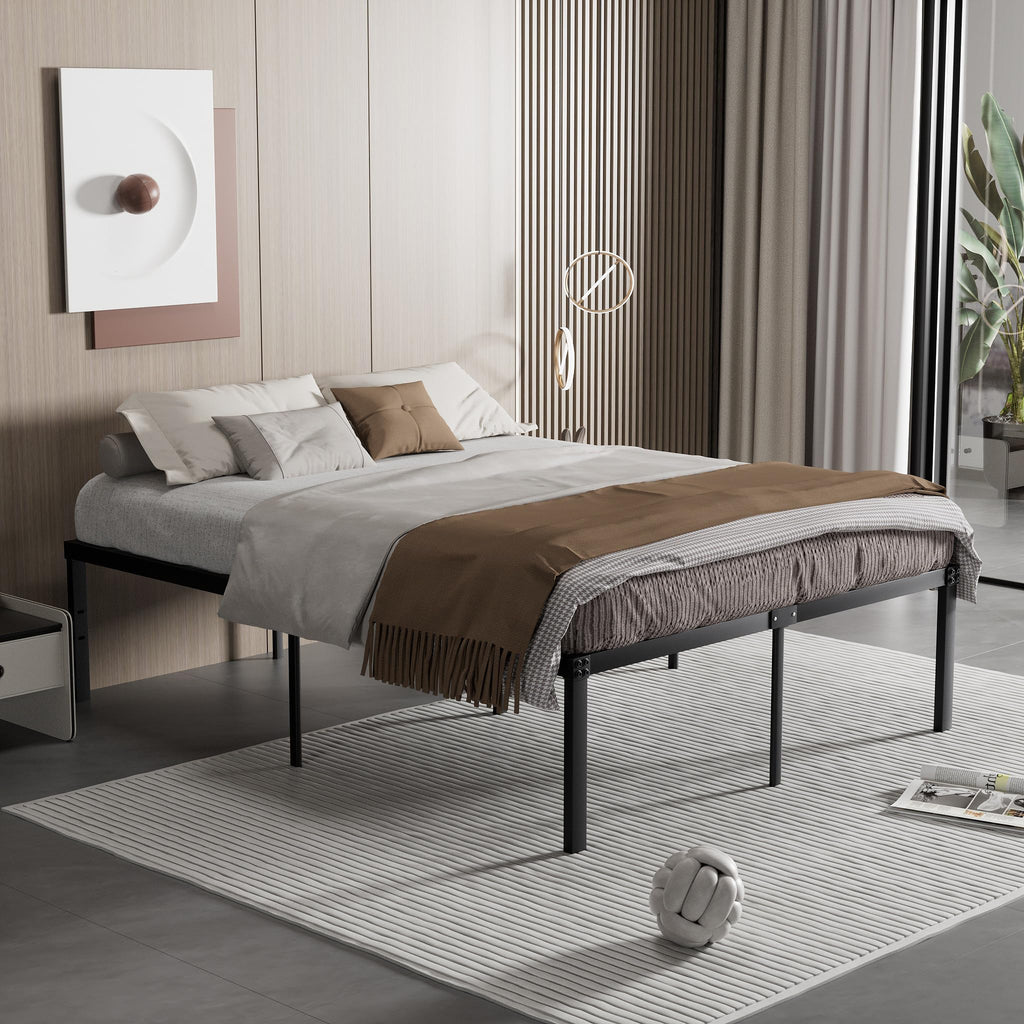 Queen Size Metal Platform Bed Frame V3310