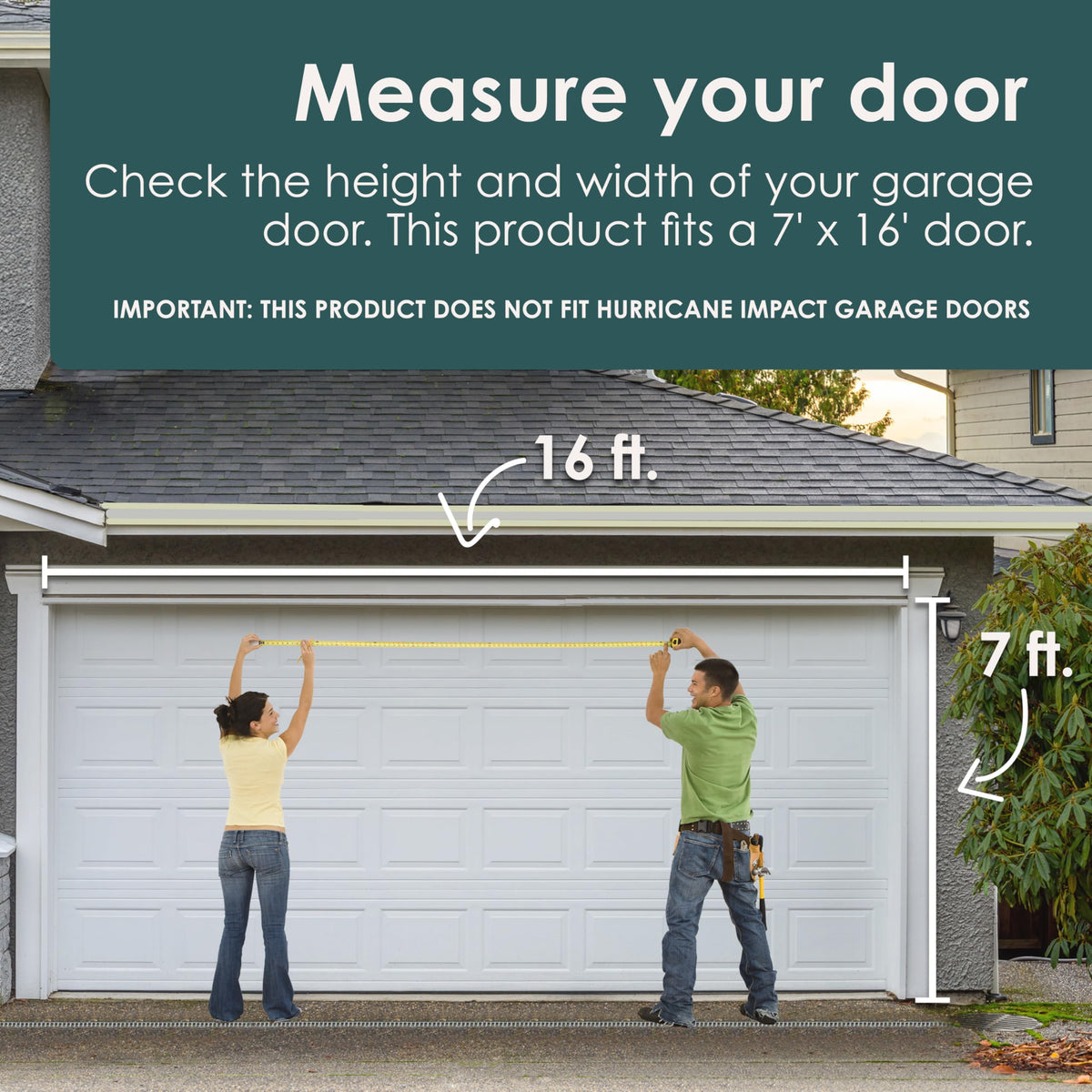 Red Truck Christmas Tree Double Garage Door Banner T346