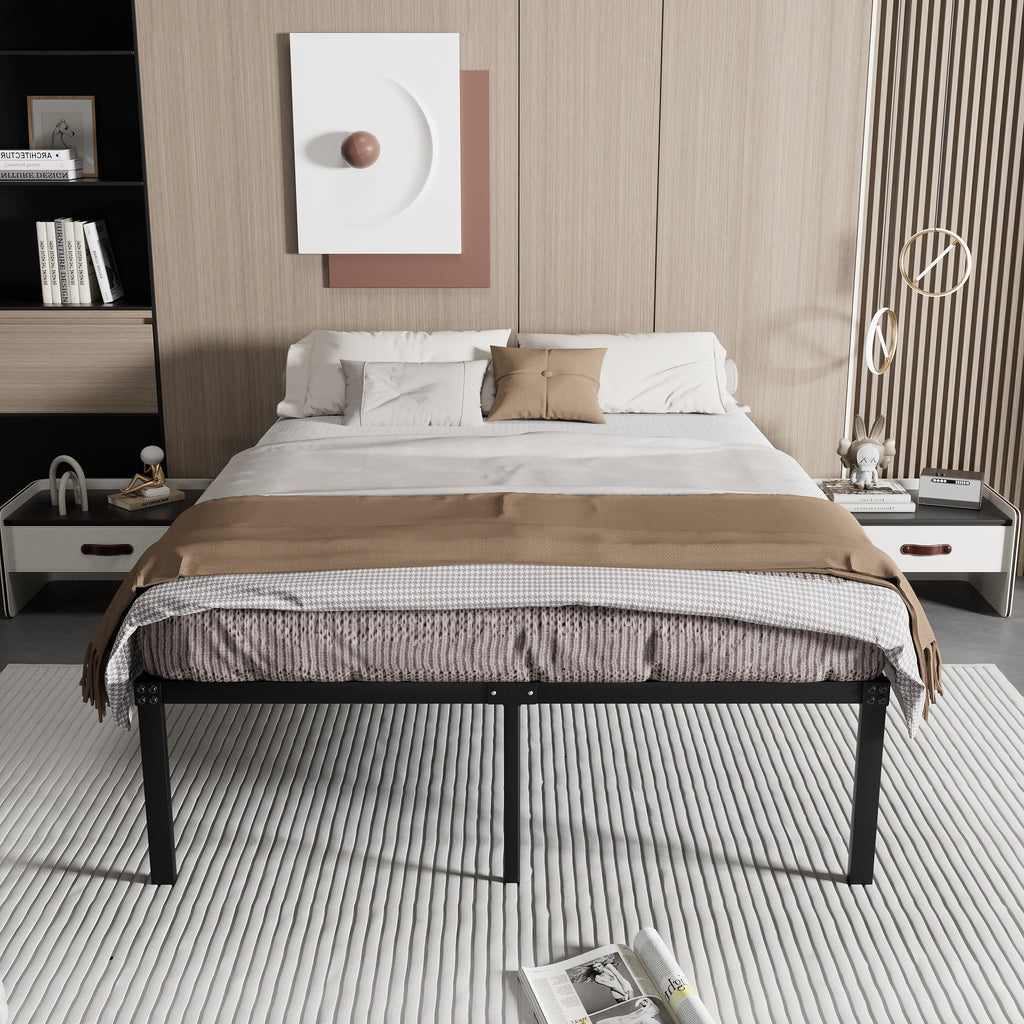 Queen Size Metal Platform Bed Frame V3310