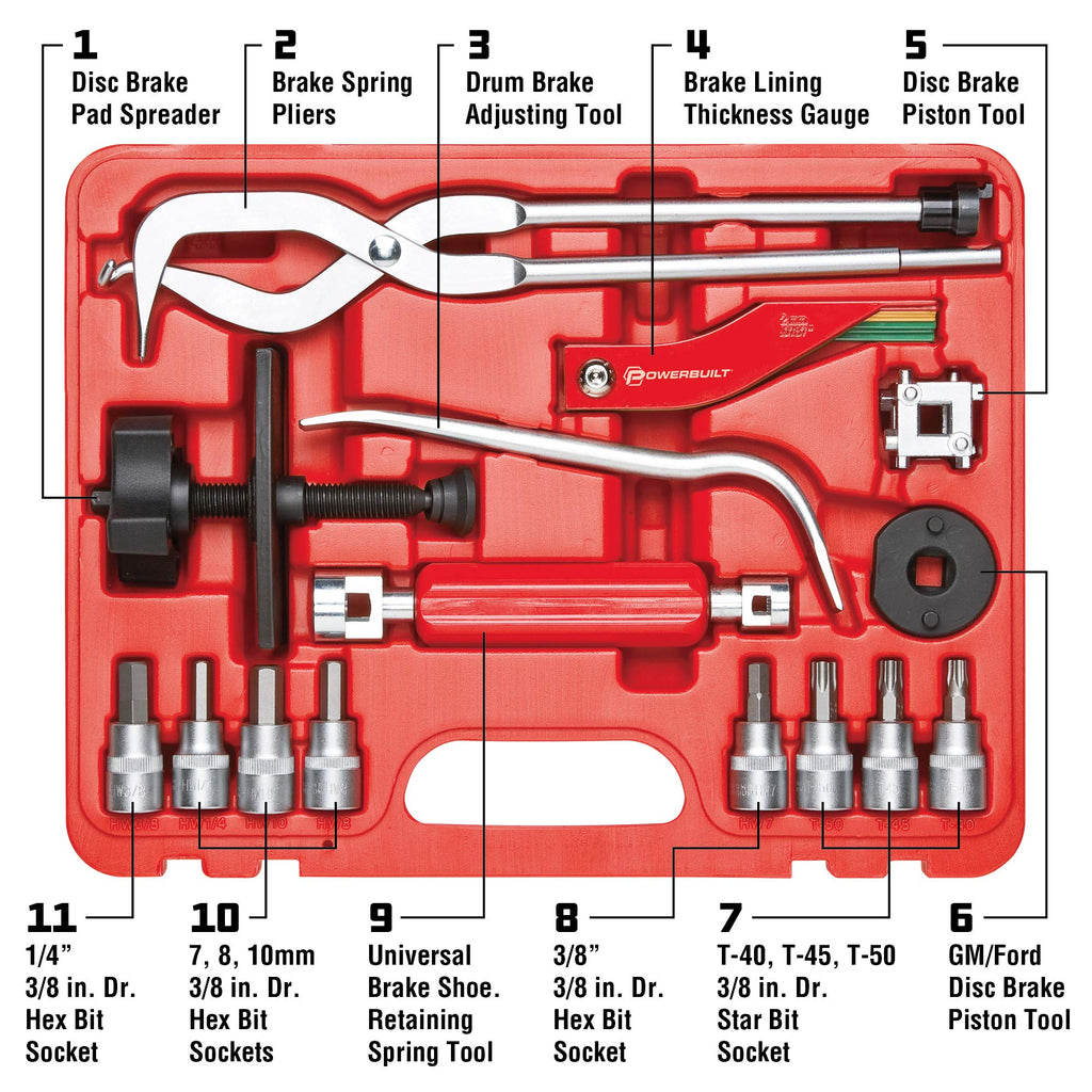 15 Piece Brake Service Set G703582